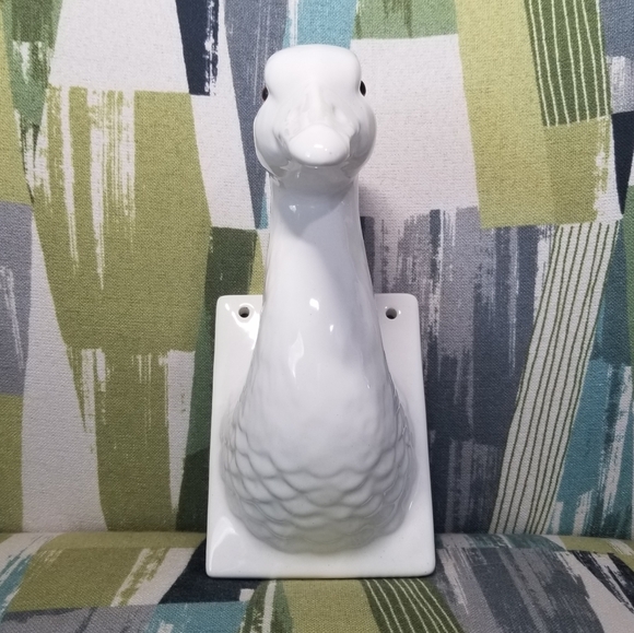 Domain Other - Vtg 1979 Japan Domain Ceramic Goose Wall Hook Farmhouse Apron Holder Cottage Cor